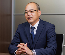 取締役 執行役員 山本 雅則 経営企画部・技術部・研究開発センター・千葉工場・四日市工場・DX戦略推進部・情報システム部 担当