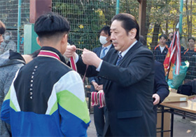 「飛燕杯」中学校テニス大会