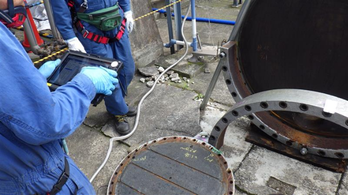 タブレット端末を使った検査