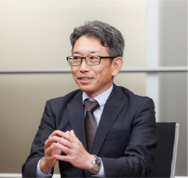 取締役 常務執行役員　舟橋 克之　経営企画部・技術部・研究開発センター・機能性樹脂技術開発センター・千葉工場・四日市工場 担当